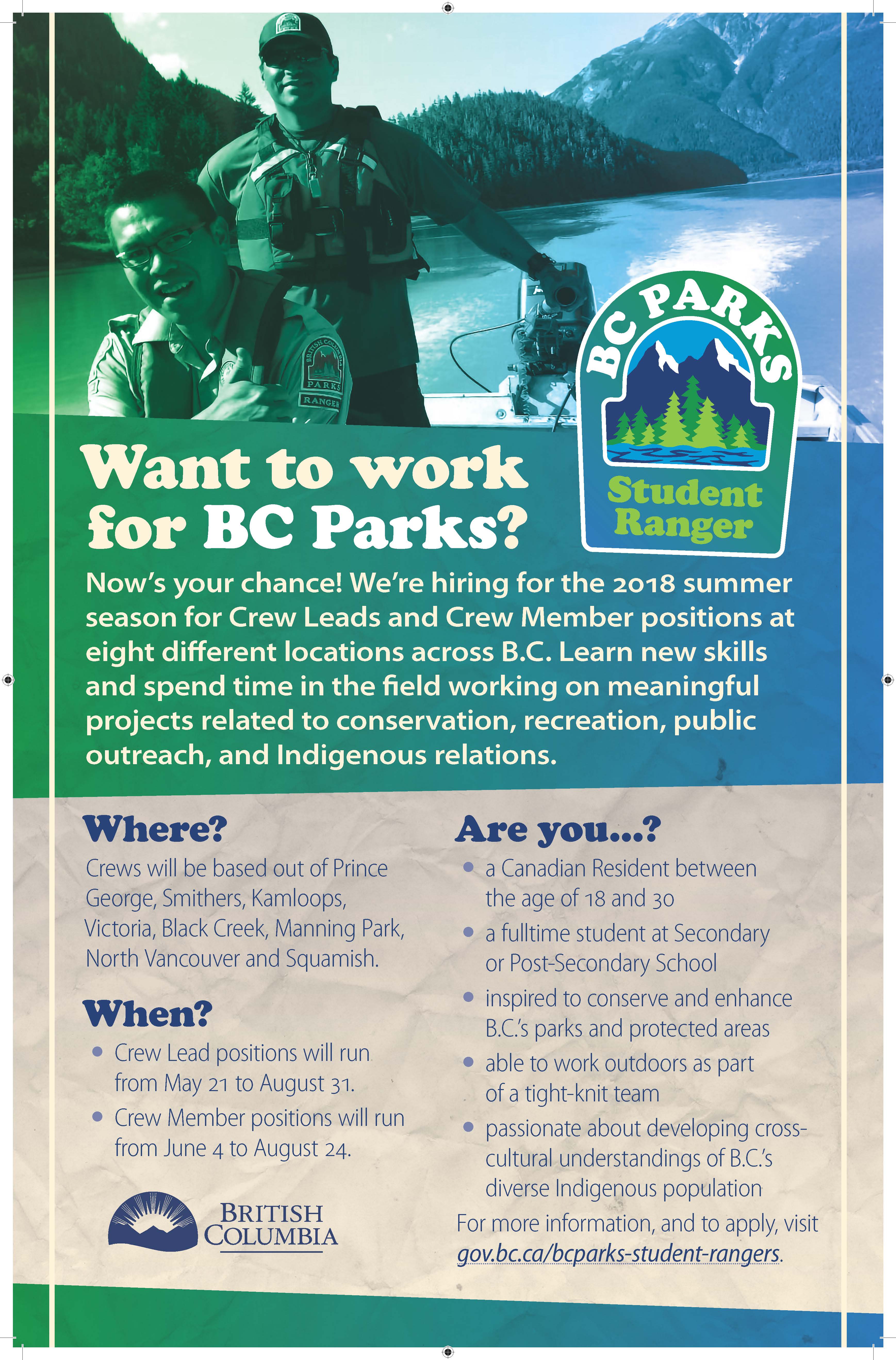 Student Ranger Program Poster » Mamalilikulla First Nation